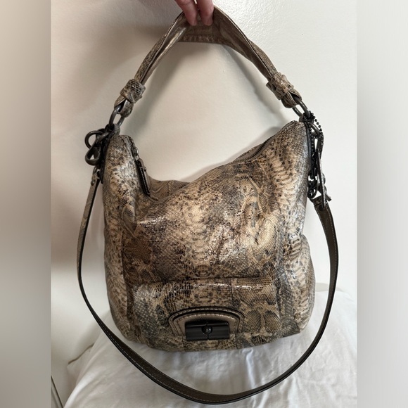 Coach purse Kristen embossed python - Picture 1 of 5